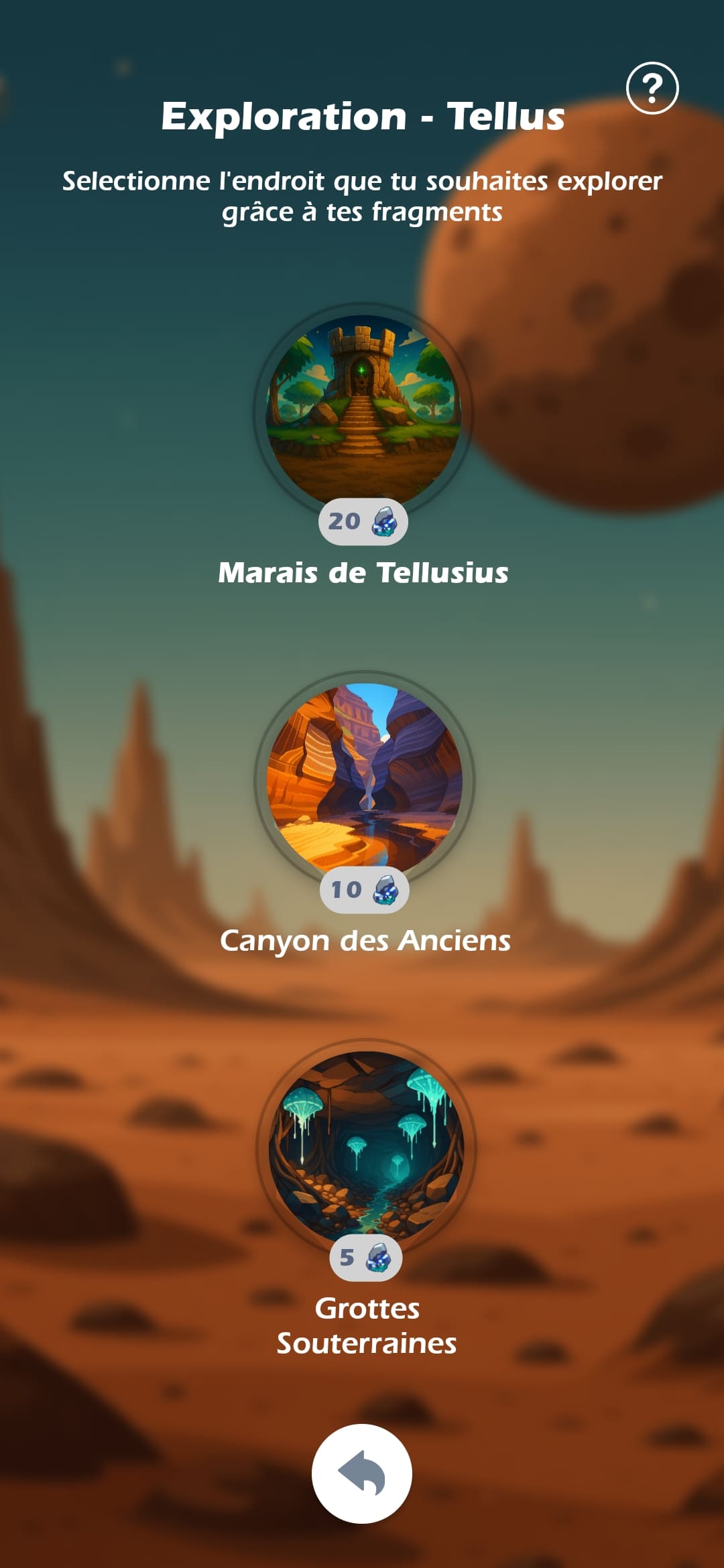 Planète exploré