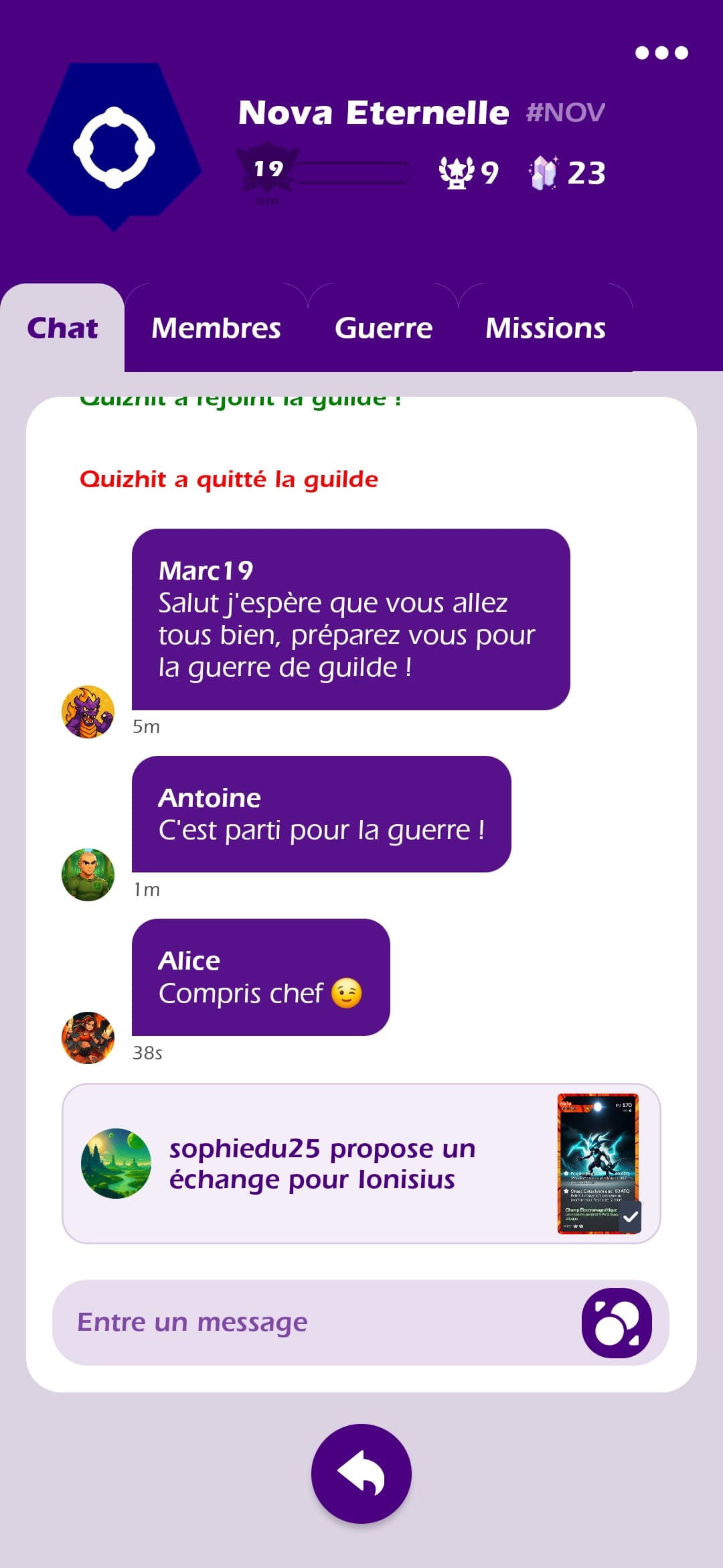Classements & Guildes